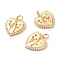 Valentine's Day Theme Brass Micro Pave Clear Cubic Zirconia Pendants, Cadmium Free & Lead Free, Heart with Couple, Real 18K Gold Plated, 20x16x2mm, Hole: 3.5mm