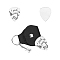 201 Stainless Steel Guitar Picks, with Black PU Leather Guitar Picks Holder, Plectrum Guitar Accessories, Musical Note, Picks: 35x28mm, Holder: 110x52mm