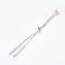 Adjustable Brass Micro Pave Cubic Zirconia Chain Bracelet Making, Slider Bracelets Making, Platinum, 240~250mm, 1mm, Hole: 1.5mm