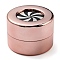 Rotating Lifting Ring Boxes with Sponge, Column Wedding Finger Ring Storage Case, for Wedding Gift, Light Coral, 6.05x4.3cm