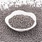 TOHO Japanese Seed Beads, Round, 11/0 Opaque, Gray, 2x1.5mm, Hole: 0.5mm, about 933pcs/10g