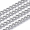 Tarnish Resistant 304 Stainless Steel Curb Chains, Twisted Chains, with Spool, Unwelded, Stainless Steel Color, 9x6x3mm, about 82.02 Feet(25m)/roll