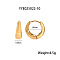 Simple Stainless Steel Hoop Earrings, Golden, 10.2x6mm