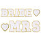 CHGCRAFT 10PCS Bride Iron On Patches 3.1inch Iron On Letters for Clothes Alphabet Patches Sew Embroidered Patches Letter Sew On Patches for Jackets Hats Backpacks Jeans DIY Accessories