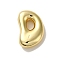 Rack Plating Brass Pendants, Balloon Letter Charms, for Personalized Name Necklaces Making, Cadmium Free & Lead Free, Long-Lasting Plated, Real 18K Gold Plated, Letter D, 22.5x15x6.5mm, Hole: 3.5x2mm