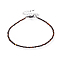 Natural Tiger Eye Bead Bracelets, with 304 Stainless Steel Lobster Claw Clasps and Brass Extender Chains, Faceted, 7-1/4 inch(18.5cm)