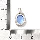 Подвески из платиновой латуни с микропаве из кубических цирконий KK-U031-02P-05-3