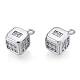 Латунные микропаве прозрачные кубические циркониевые подвески KK-N216-561P-2