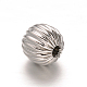 Круглые рифленые бусины из нержавеющей стали 304 STAS-I050-01-8mm-2