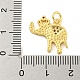 Латунные микропаве прозрачные подвески с фианитом KK-R159-18G-04-3