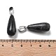 Подвески из натурального ларвикита G-T081-35-3