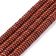 Натуральные красные яшмы бусы пряди G-Q159-B08-01-1