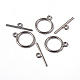 Застежки тоггл в тибетском стиле  TIBE-PH0001-01P-NR-WH-1