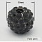 Metal Alloy Rhinestones Beads, Round, Black, Size: about 10mm in diameter, hole: 2mm