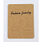 Paper Earring Display Card, Rectangle, Goldenrod, Size: about 67mm long, 50mm wide