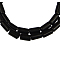 Gemstone Beads Strands, Natural Black Stone, Tube, Black, about 3mm wide, 5mm long, hole: 1mm, 79 pcs/strand, 15.5 inch