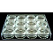 Plastic Beads Containers, 12 Compartments, Rectangle, Clear, 16x12x2.8cm, Capacity: 10ml(0.34 fl. oz)