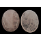 Gemstone Cabochons, Rose Quartz, Oval, Pink, Size: about 30mm wide, 40mm long, 6.5mm thick