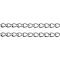Iron Side Twisted Chains, Unwelded, with Spool, Oval, Lead Free, Platinum, 6x4x1mm