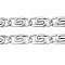 Lumachina Iron Chains, Unwelded, Platinum Color, with Spool, link: 5mm wide, 11.5mm long, about 164.04 Feet(50m)/roll