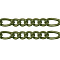 Iron Handmade Chains Figaro Chains Mother-Son Chains, Unwelded, Antique Bronze Color, with Spool, Mother link: 4x8mm, Son link: 3.5x4.5mm, 0.8mm thick, about 328.08 Feet(100m)/roll