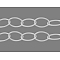 Iron Cable Chains, Unwelded, with Spool, Oval, Silver Color Plated, 18x12x1.5mm, about 164.04 Feet(50m)/roll