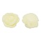 Opaque Resin Beads, Rose Flower, Pale Goldenrod, 9x7mm, Hole: 1mm