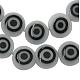 Бусы лэмпворк ручной работы D218-8mm-1-2