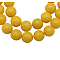 Natural Mashan Jade Beads Strands, Dyed, Round, Gold, 8mm, Hole: 1.2mm, about 51pcs/strand, 16 inch