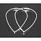 Nickel Free Brass Links, teardrop, Silver Color, about 17mm wide, 25mm long, 1mm thick