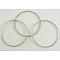 Brass Linking Rings, Nickel Free, Platinum, 40x0.7~1mm