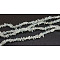 Natural Aquamarine Chips Beads Strands, Dyed, 5~8mm, Hole: 0.3mm, about 80~81cm
