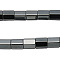 Synthetic Hematite Beads, with Magnetic, Tube, Black, 6x6mm, about 66pcs/strand, 16 inch