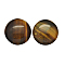 Natural Tiger Eye Cabochons, Half Round/Dome, Grade AB, 30x7mm