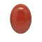 Natural Red Jasper Cabochons, Oval, Red, 40x30x8mm