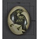 Плоско-круглые кабошоны из стекла   GGLA-R193-3-1