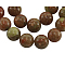 Gemstone Beads Strands, Natural Unakite, Round, 10mm in diameter, hole: 1mm, about 15~16 inch/strand, about 39pcs/strand