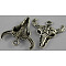Tibetan Style Alloy Steer Pendants, Longhorn, Cadmium Free & Nickel Free & Lead Free, Antique Silver