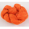 Nylon Thread, Nylon Jewelry Cord for Custom Woven Bracelets Making, Orange, 1mm, 28m/batch