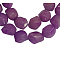 Natural White Jade Beads Strands, Faceted Nuggets, Dyed, about 8mm wide, 10mm long, hole: 1mm, 47 pcs/strand, 15.5 inch