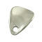 CCB Plastic Pendants, Triangle, Nickel Color, about 19mm long, 14mm wide, 3.5mm thick, hole: 2.5mm
