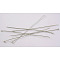 Brass Ball Head Pins, Platinum, 30x0.5mm, 24 Gauge, Head: 1.5mm