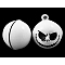 Mobile Pendants for Halloween, Brass Bell, about 22mm long, 18mm wide, 17.5mm thick, hole: 2mm