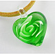 Идеи для дня Святого Валентина для ее романтический ручной работы Lampwork подвесками D068MY-2