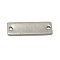 Tarnish Resistant 304 Stainless Steel Links connectors, Size: about 4mm wide, 12mm long, 1mm thick, hole: 0.5mm