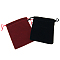 Rectangle Velvet Pouches, Drawable Pouches, Mixed Color, 10.5x9cm