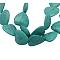 Synthetic Howlite Beads, Dyed, Heart, Turquoise, 17x18x8mm, Hole: 1mm, about 350pcs/kg