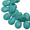 Synthetical Howlite Beads, Dyed, Teardrop, Turquoise, 24~25x18mm, Hole: 1mm, about 200pcs/1000g