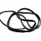 Imitation Leather Cord, Black, about 5mm wide, 1mm thick