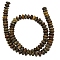 Natural Gemstone Beads Strands, Leopard Skin Jasper, Rondelle, about 8mm in diameter, 4mm thick, hole: 1mm, 94 pcs/strand, 15.5 inch